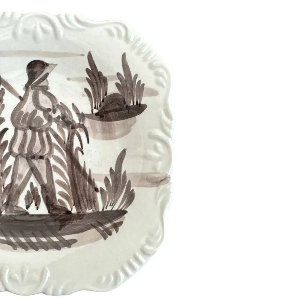 Vintage Handpainted Mia The Cooley Collection set of 3 Bread Plates